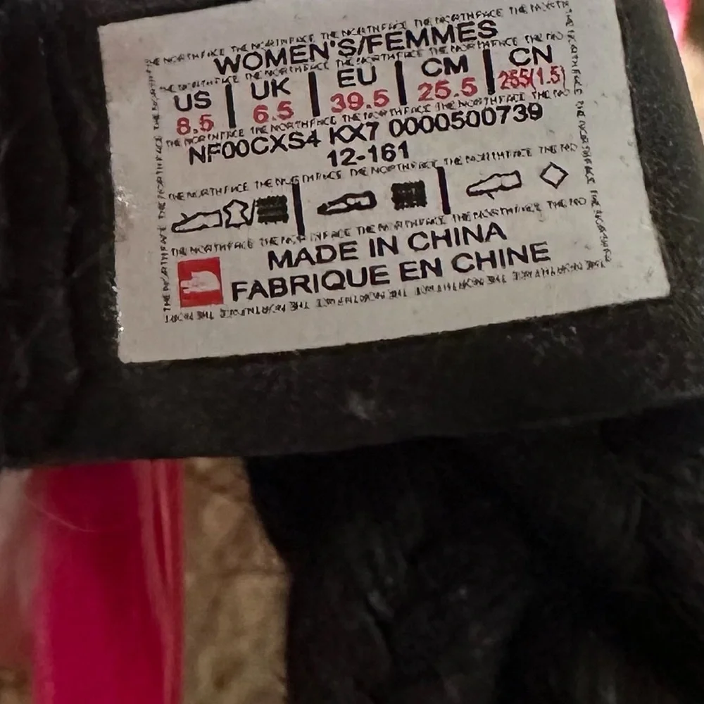 The North Face sandals.